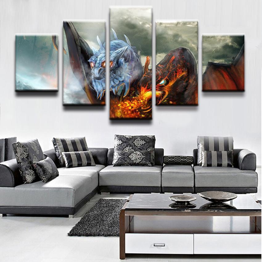 DOTA 2 Jakiro Gaming Canvas Wall Art