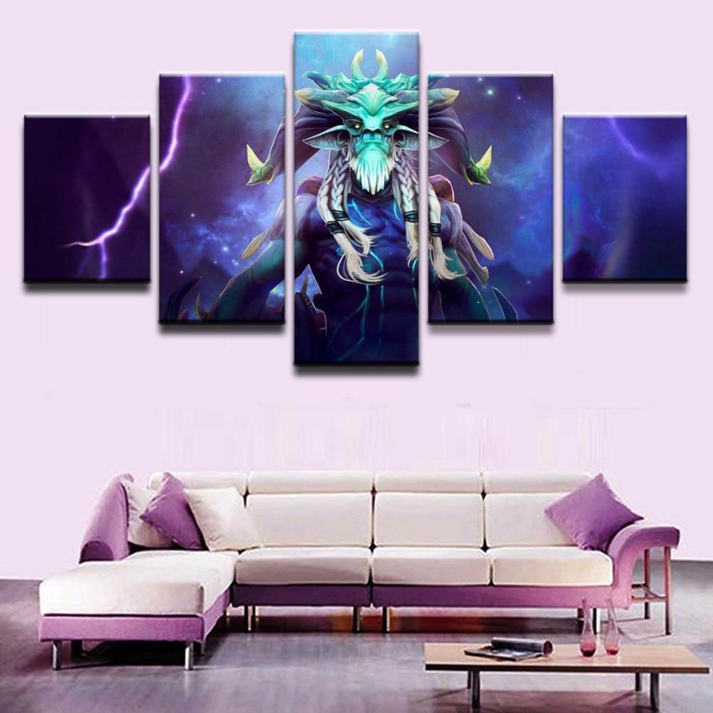 DOTA 2 Leshrac Storm Gaming Canvas Wall Art