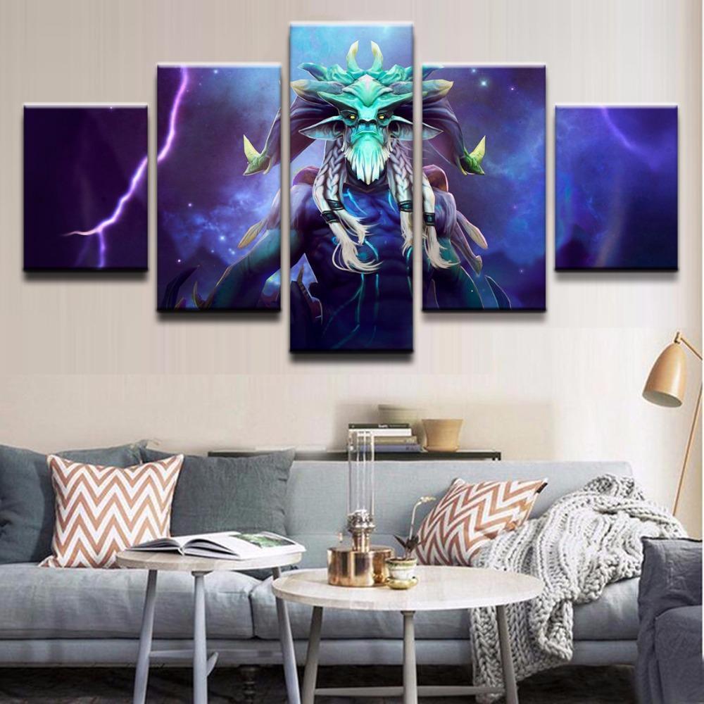 DOTA 2 Leshrac Storm Gaming Canvas Wall Art