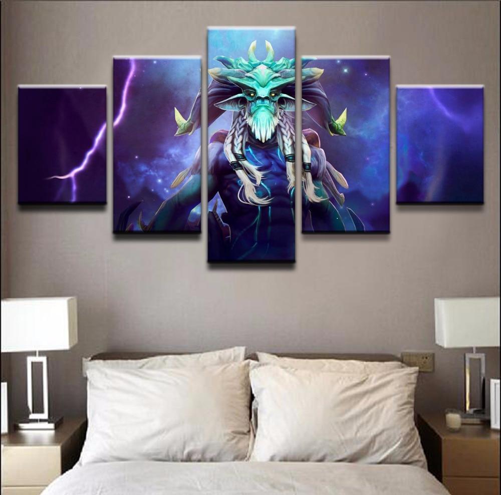 DOTA 2 Leshrac Storm Gaming Canvas Wall Art