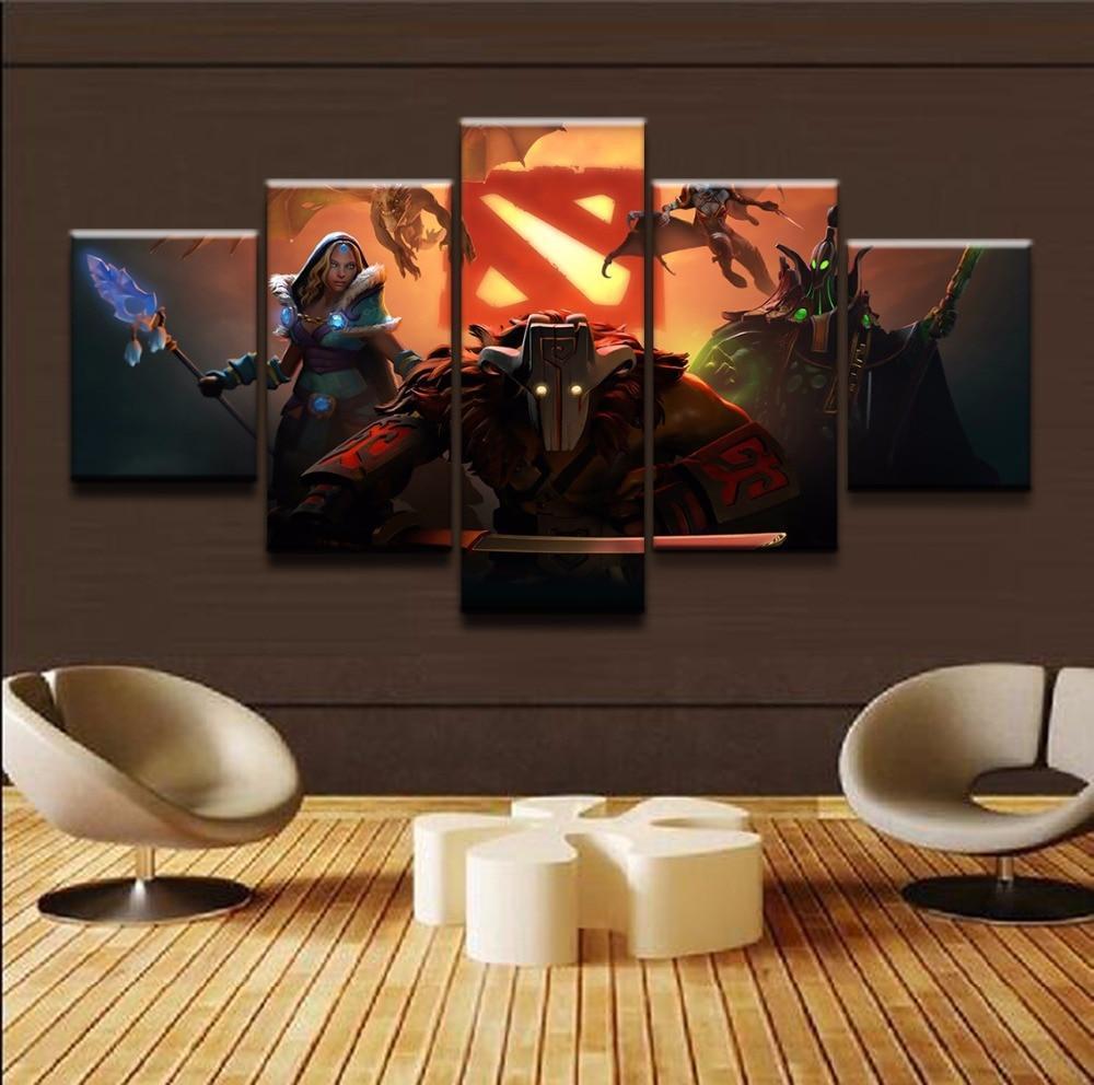 DOTA 2 Main Screen Gaming Canvas Wall Art