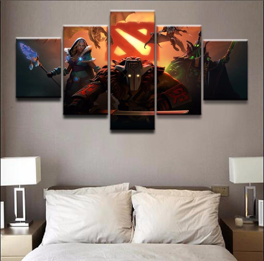DOTA 2 Main Screen Gaming Canvas Wall Art