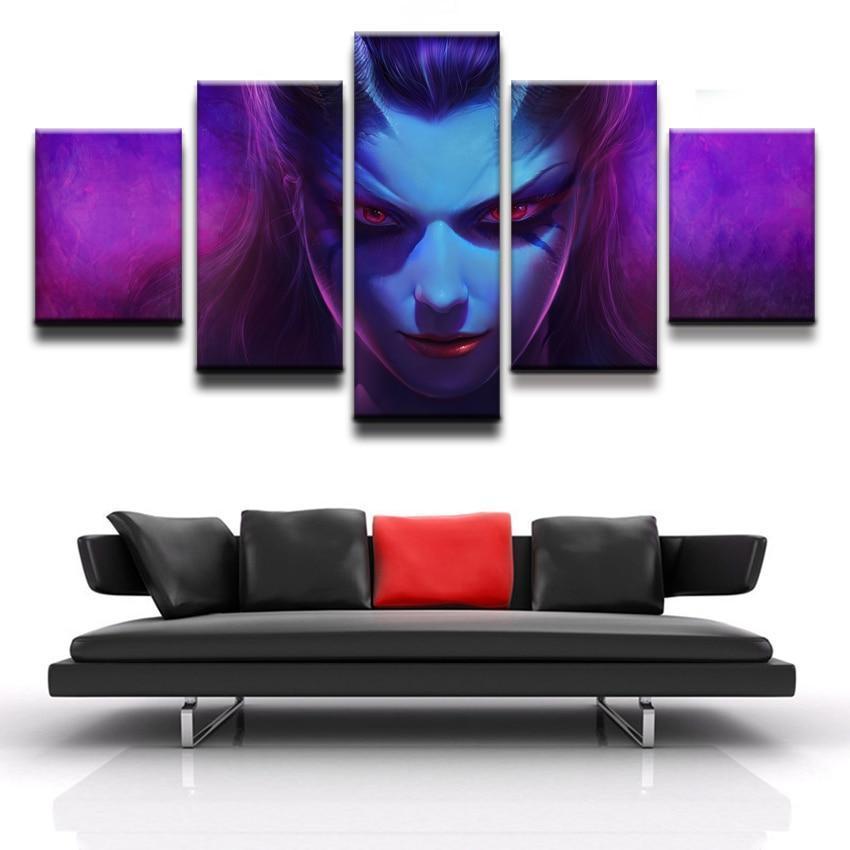 DOTA 2 Queen Of Pain Gaming Canvas Wall Art