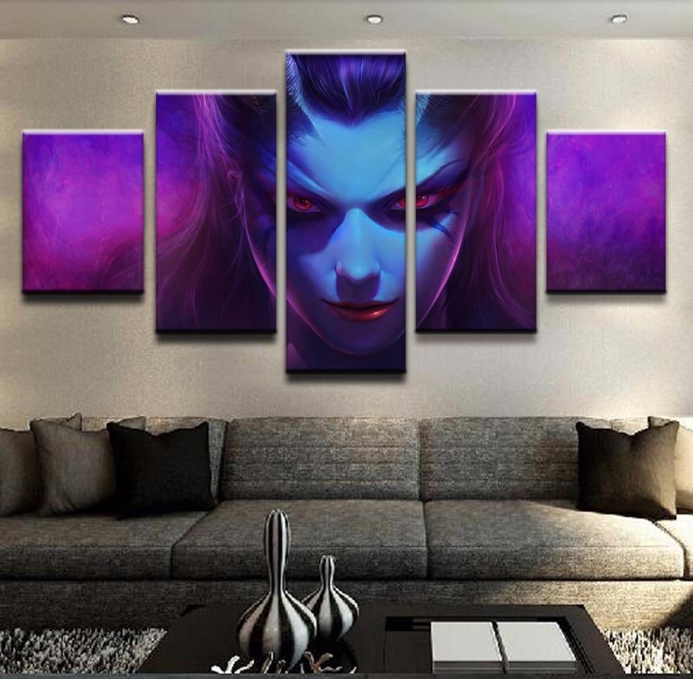 DOTA 2 Queen Of Pain Gaming Canvas Wall Art