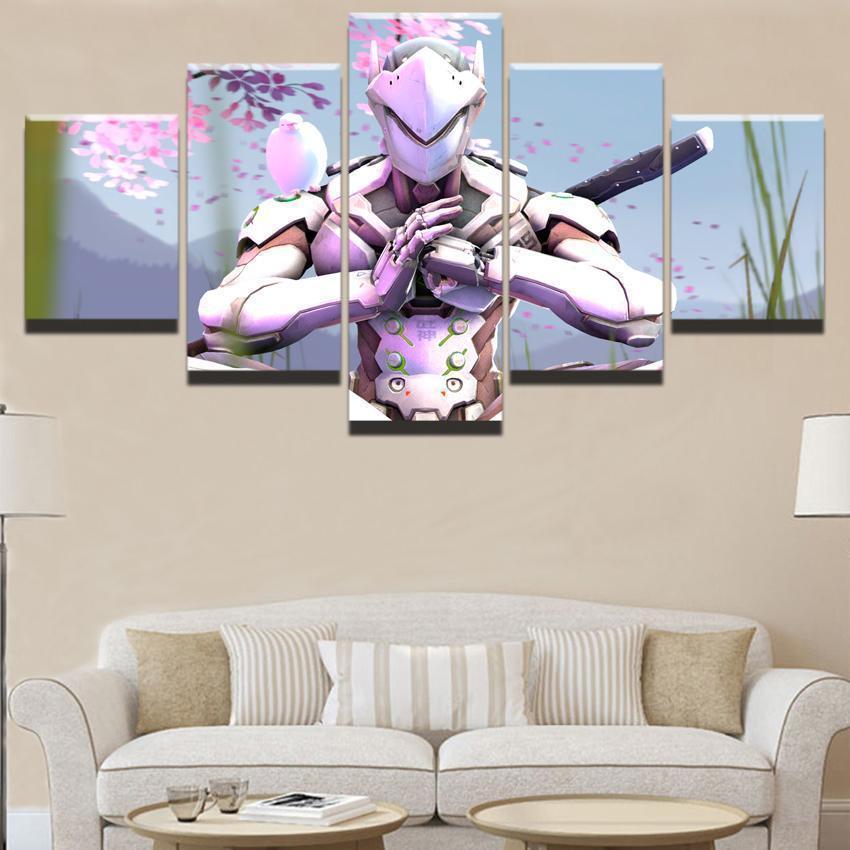 Dove And Genji Champion Gaming Canvas Wall Art
