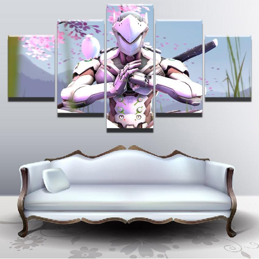 Dove And Genji Champion Gaming Canvas Wall Art