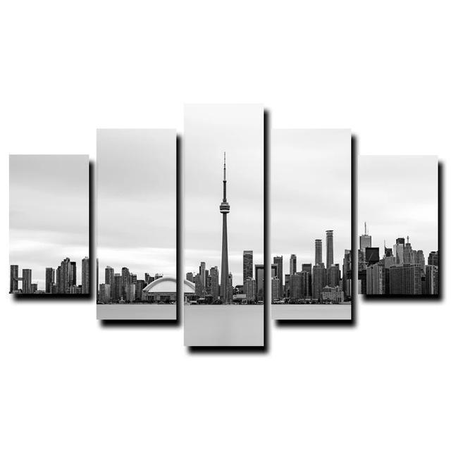 Downtown Toronto City Nature Canvas Wall Art
