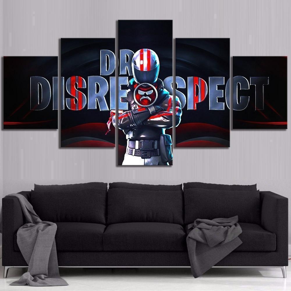 Dr Disrespect Twitch Fortnite Gaming Canvas Wall Art