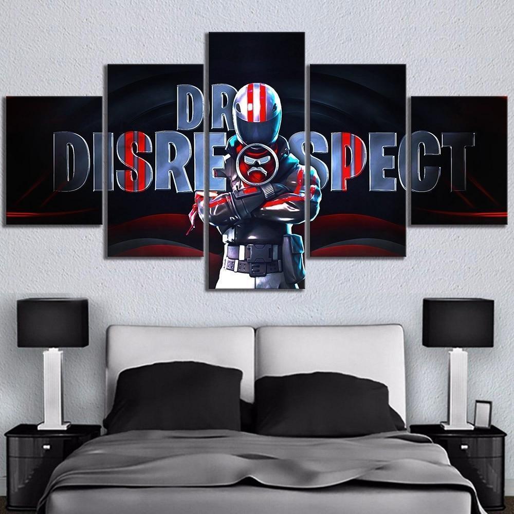 Dr Disrespect Twitch Fortnite Gaming Canvas Wall Art