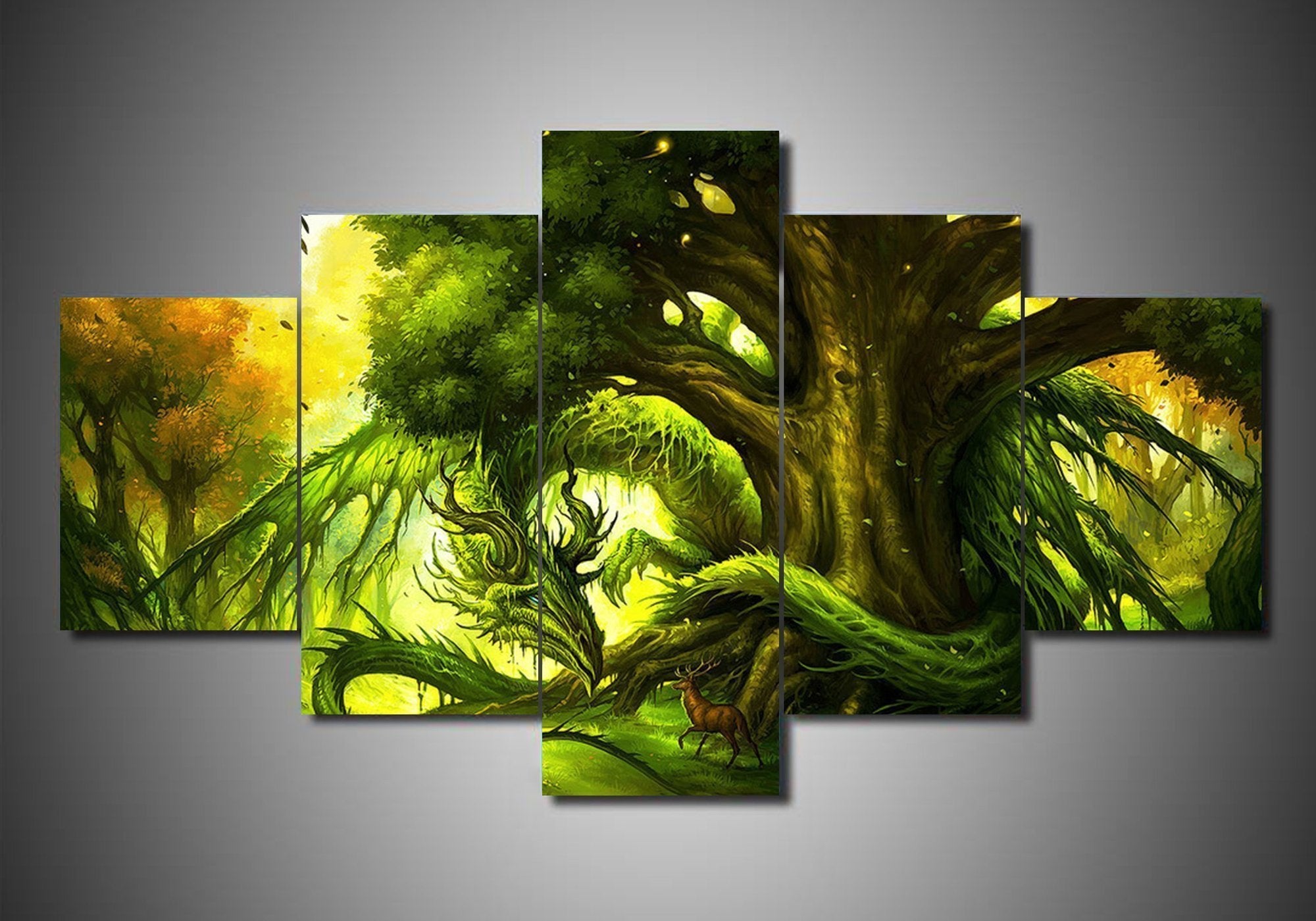 Dragon 13 Abstract Animal Canvas Wall Art