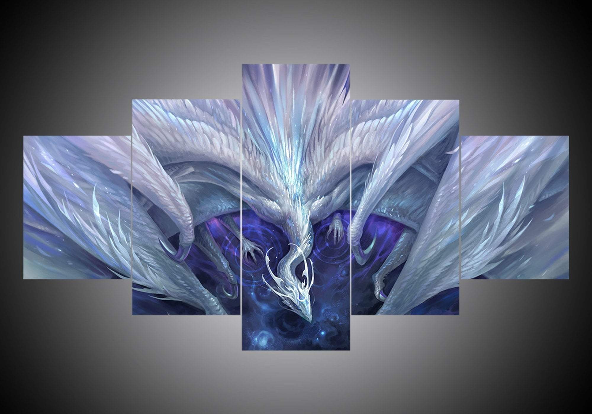 Dragon 14 Abstract Animal Canvas Wall Art