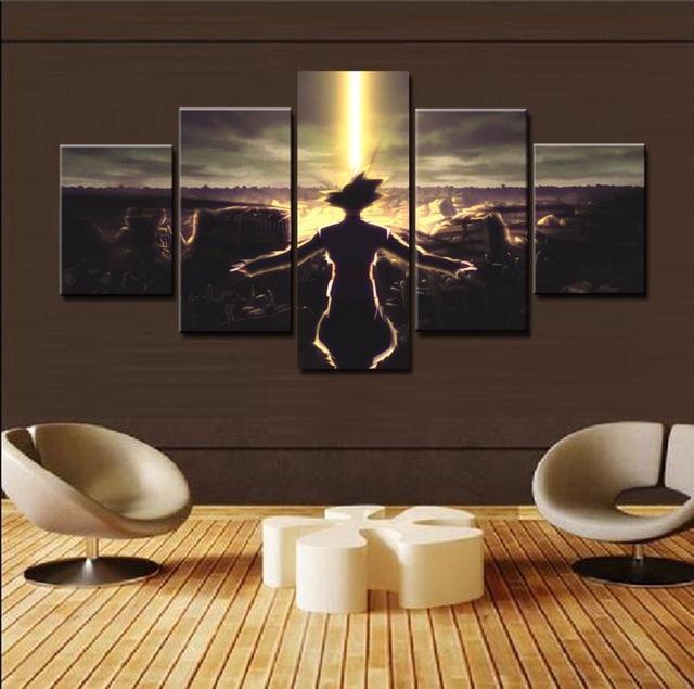 Dragon Ball Black Goku Anime Canvas Wall Art