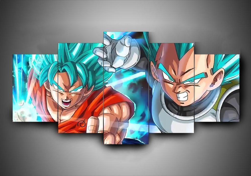 Dragon Ball Goku And Vegeta Anime Canvas Wall Art