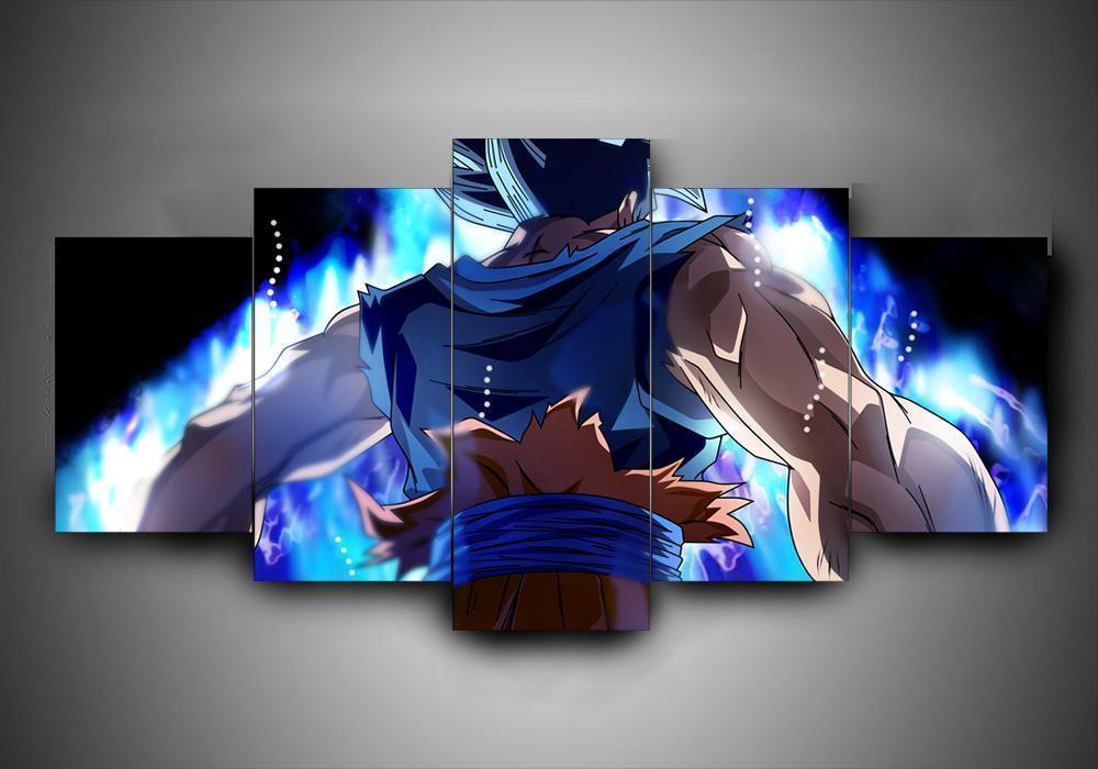 Dragon Ball Goku Ultra Instinct Anime Canvas Wall Art