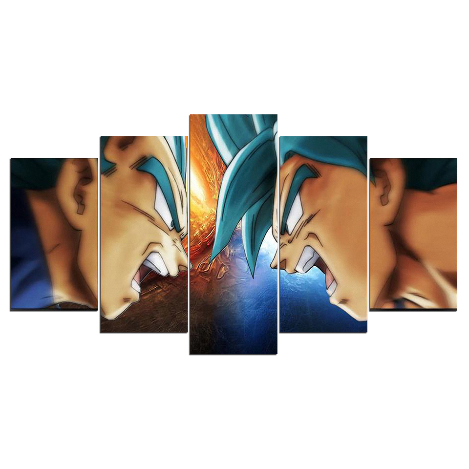 Dragon Ball - Goku vs Vegeta Anime Canvas Wall Art