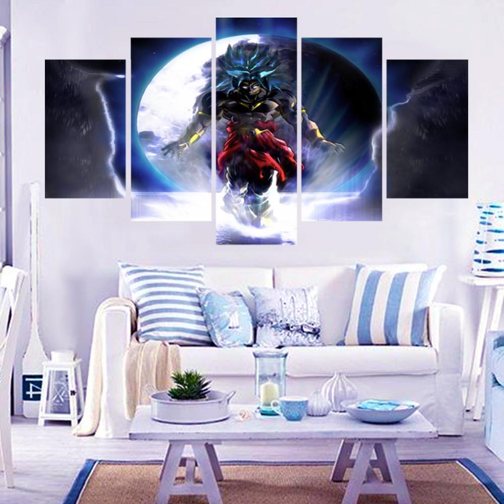 Dragon Ball In Action Fight Anime Canvas Wall Art
