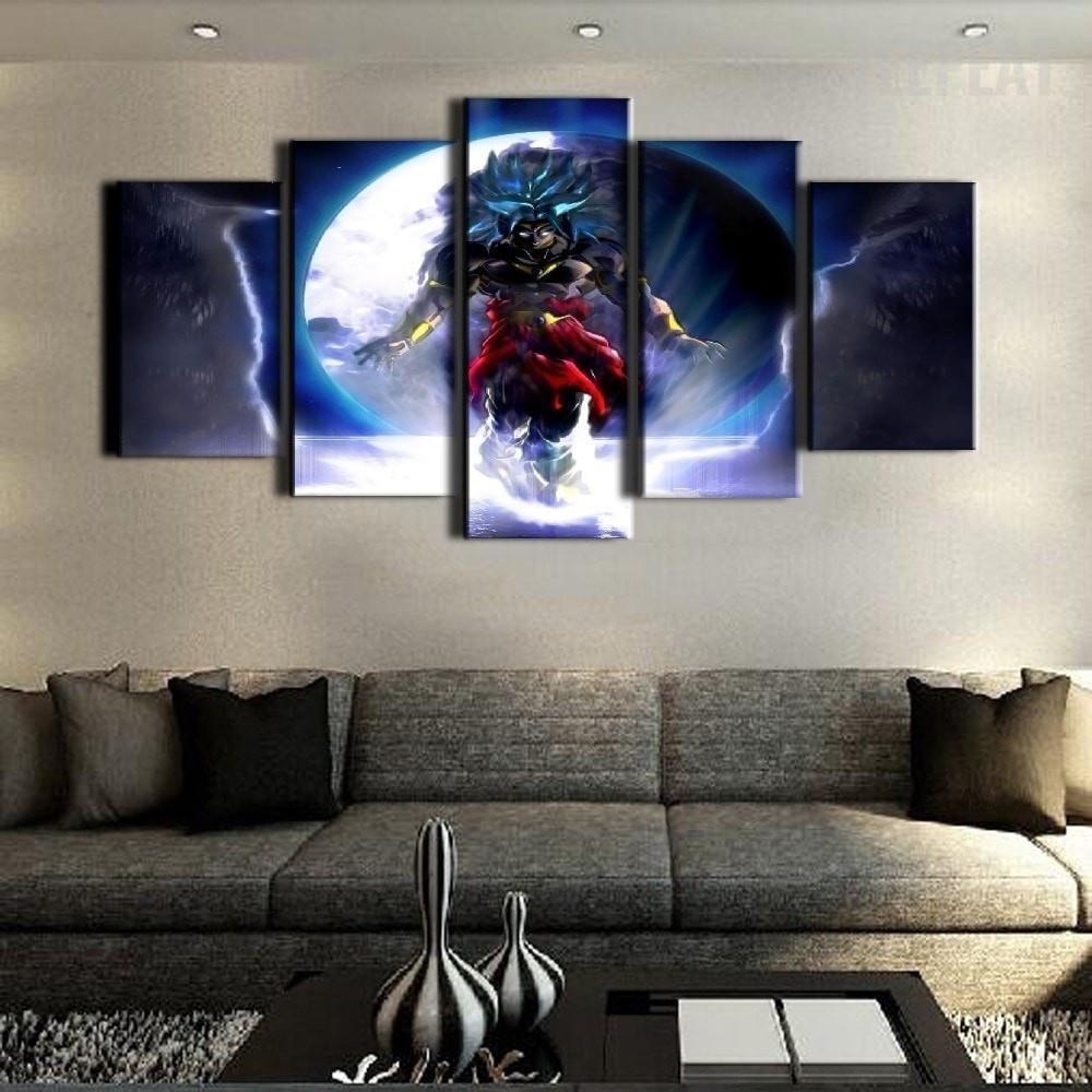 Dragon Ball In Action Fight Anime Canvas Wall Art