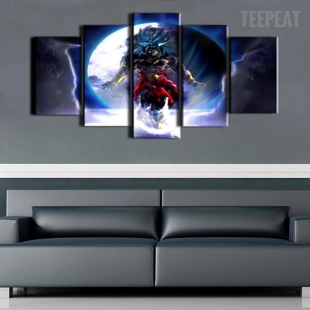 Dragon Ball In Action Fight Anime Canvas Wall Art