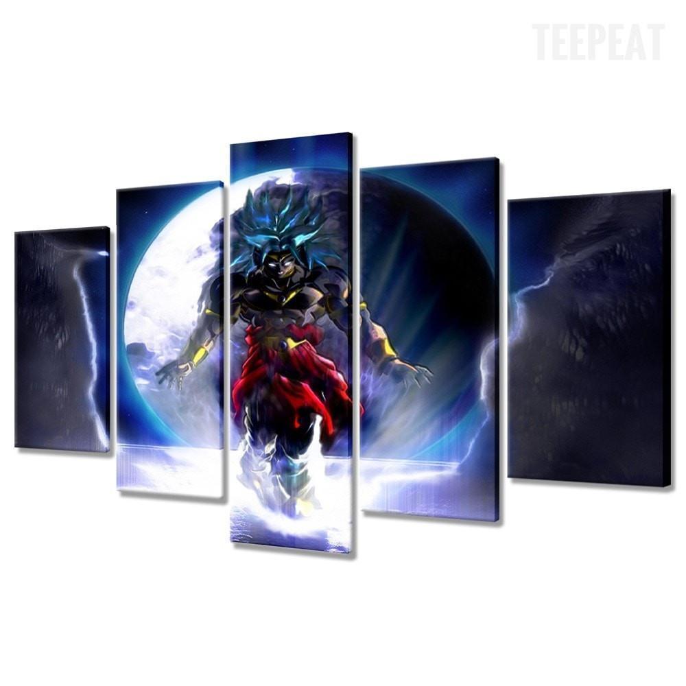 Dragon Ball In Action Fight Anime Canvas Wall Art