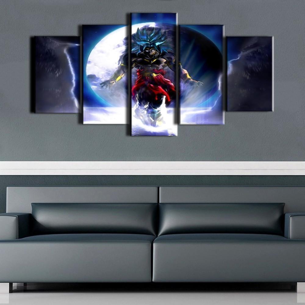 Dragon Ball In Action Fight Anime Canvas Wall Art