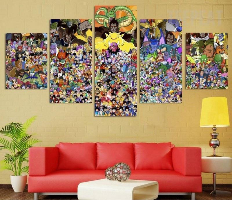 Dragon Ball Series Characters Anime Canvas Wall Art