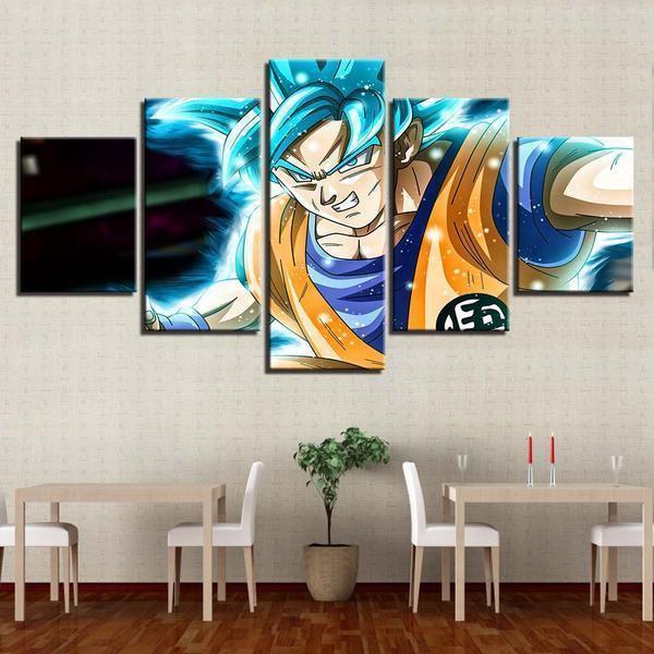 Dragon Ball Super Goku Super Saiyan Anime Canvas Wall Art