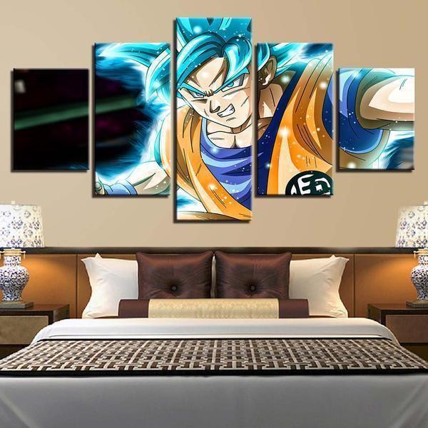 Dragon Ball Super Goku Super Saiyan Anime Canvas Wall Art