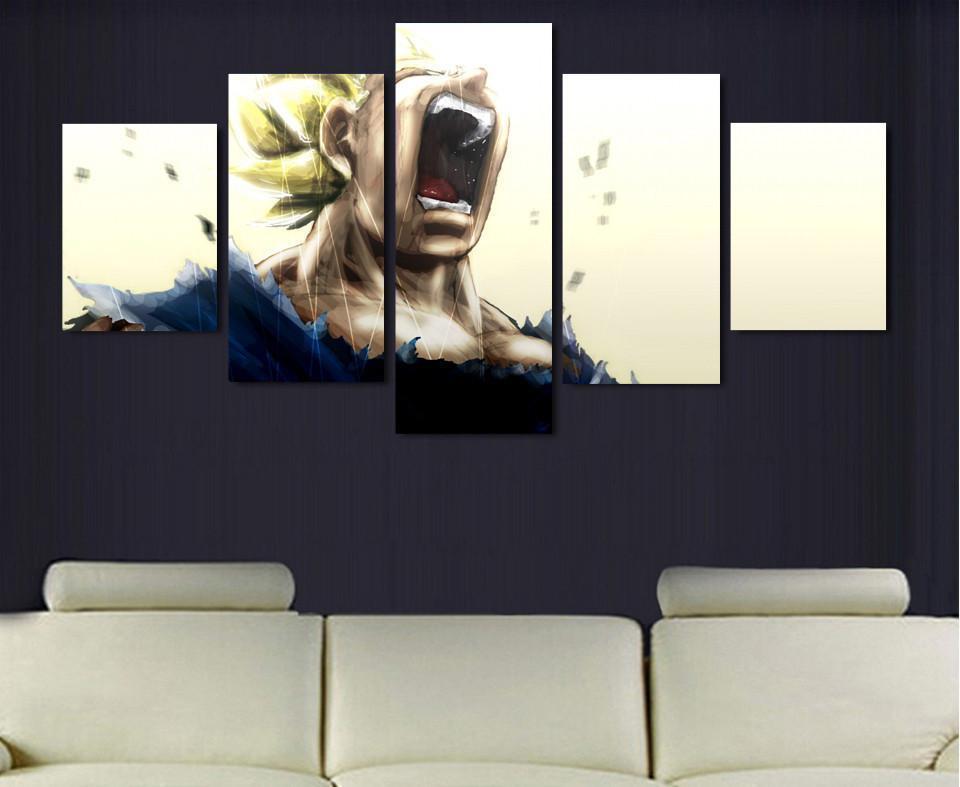 Dragon Ball Super Saiyan Anime Canvas Wall Art