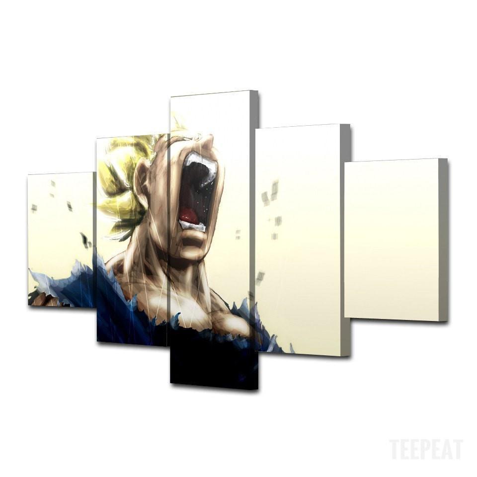 Dragon Ball Super Saiyan Anime Canvas Wall Art