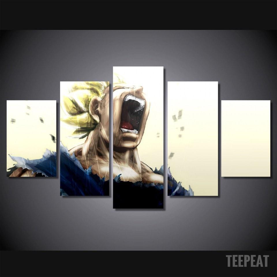 Dragon Ball Super Saiyan Anime Canvas Wall Art