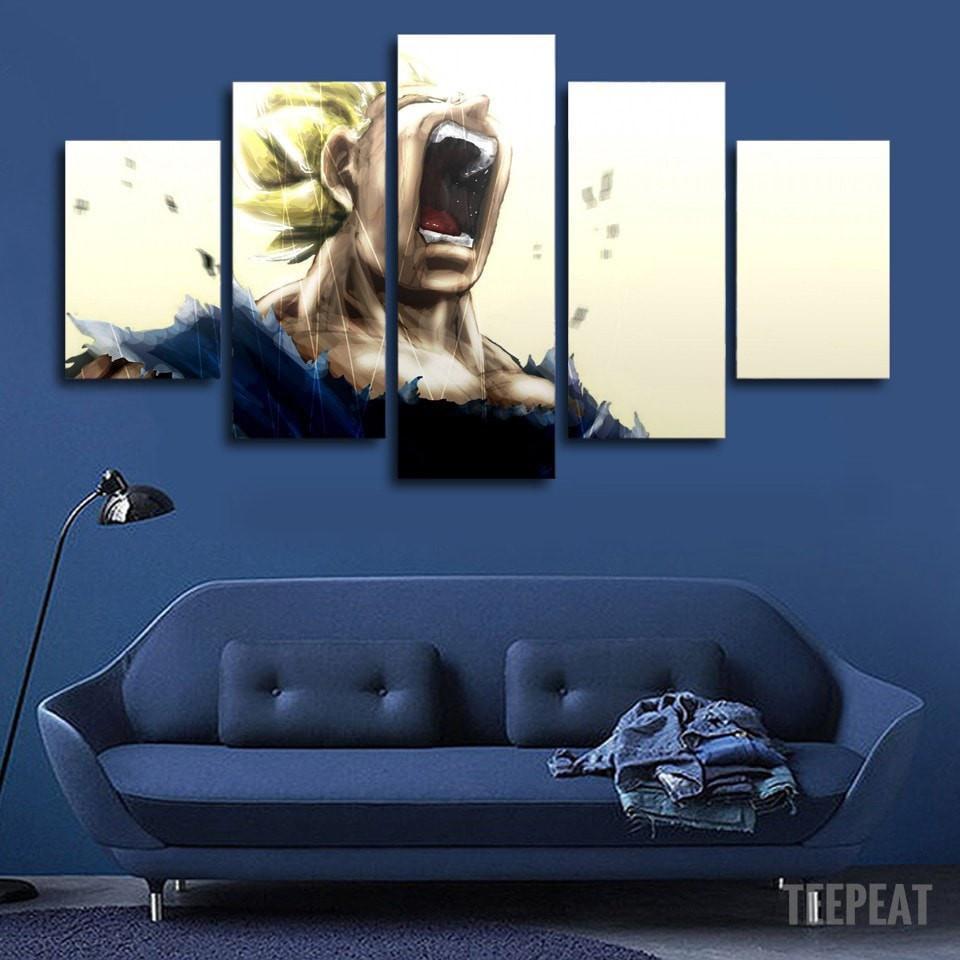 Dragon Ball Super Saiyan Anime Canvas Wall Art