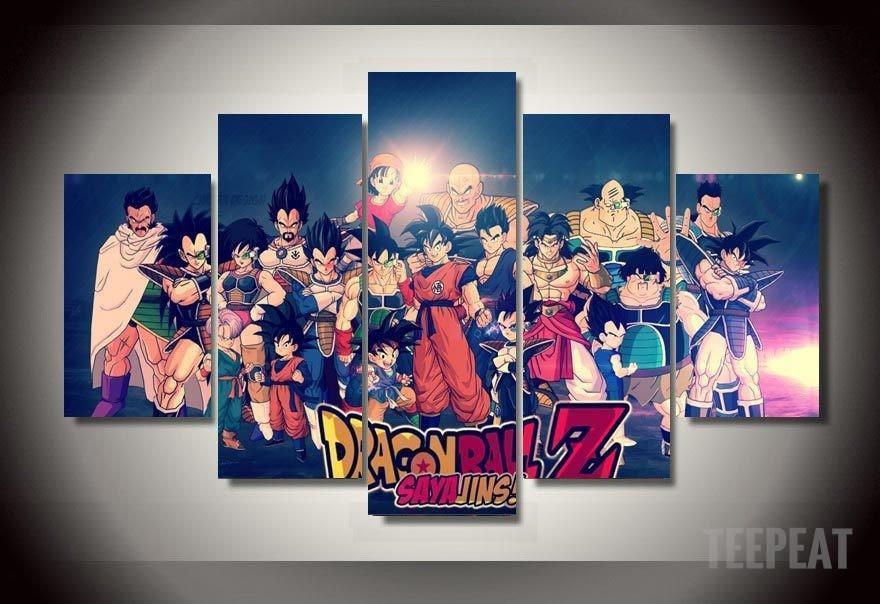 Dragon Ball Z Characters Anime Canvas Wall Art