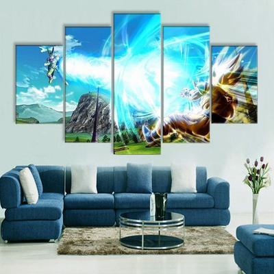 Dragon Ball Z Fight Scene Movie Canvas Wall Art
