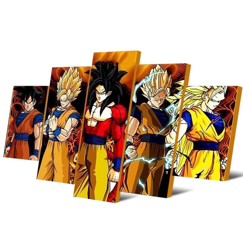 Dragon Ball Z Goku Super Saiyan Anime Canvas Wall Art