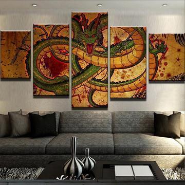 Dragon Ball Z: Shenron Great Dragon Anime Canvas Wall Art