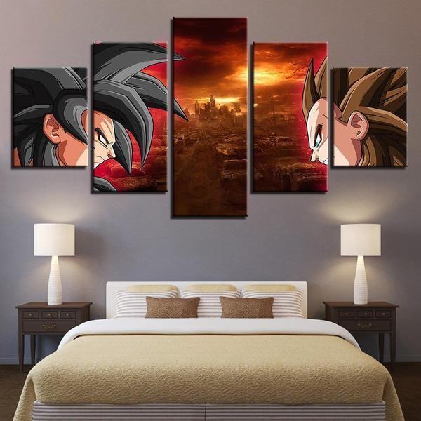 Dragon Ball Z Super Saiyan Anime Canvas Wall Art