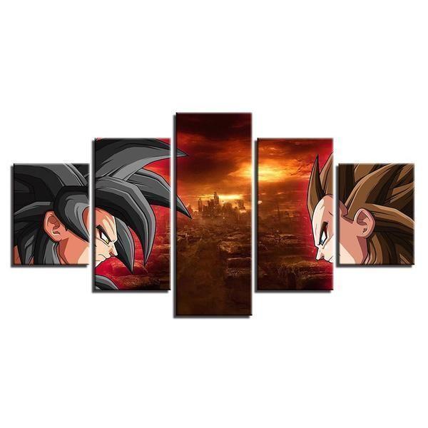 Dragon Ball Z Super Saiyan Anime Canvas Wall Art