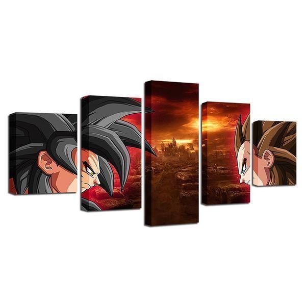 Dragon Ball Z Super Saiyan Anime Canvas Wall Art