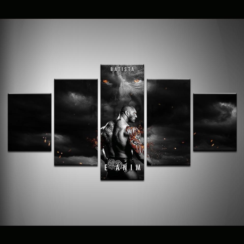Drax The Destroyer  Movie Canvas Wall Art