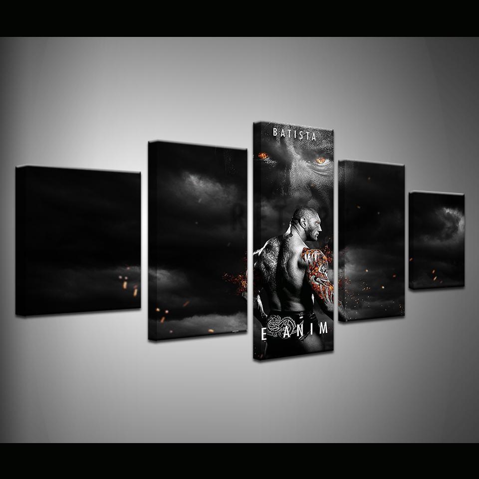 Drax The Destroyer  Movie Canvas Wall Art
