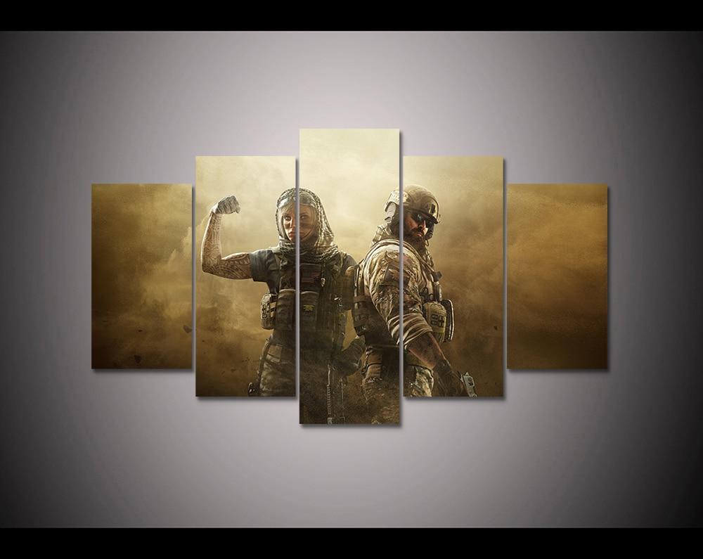 Duo Squad Tom Clancy's Rainbow Six Siege Gaming Canvas Wall Art