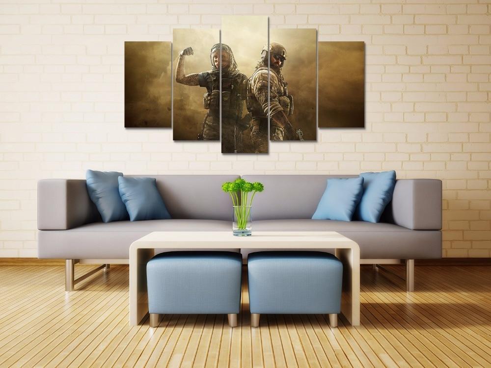 Duo Squad Tom Clancy's Rainbow Six Siege Gaming Canvas Wall Art