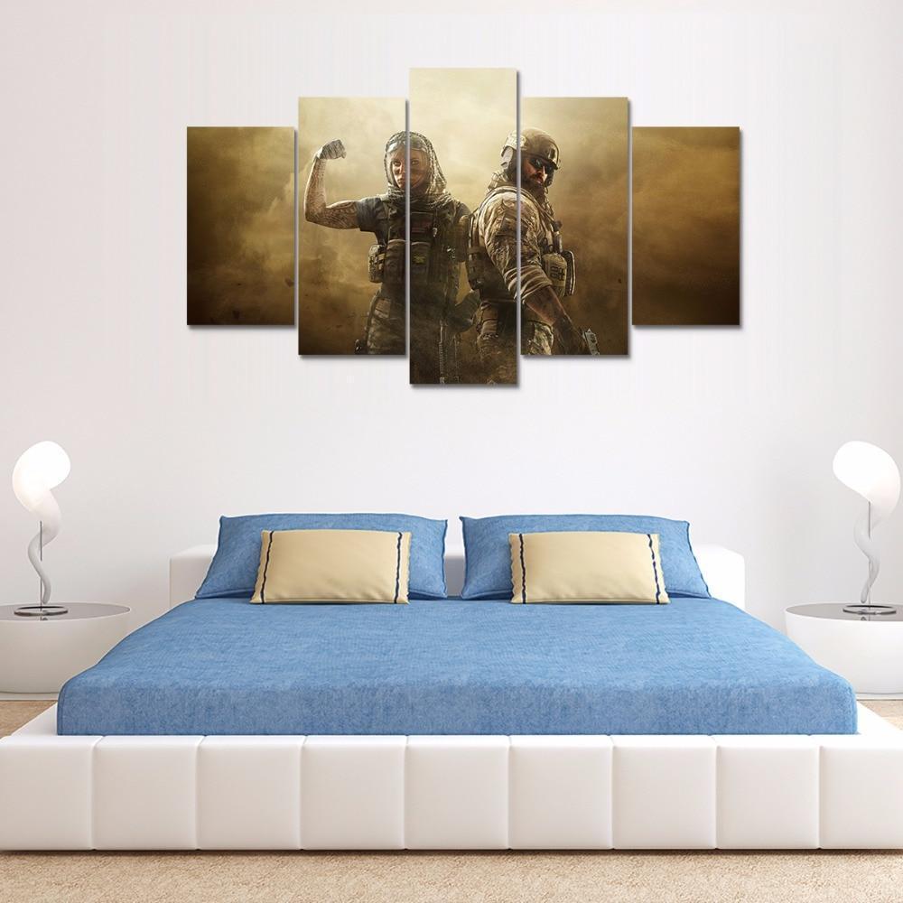 Duo Squad Tom Clancy's Rainbow Six Siege Gaming Canvas Wall Art