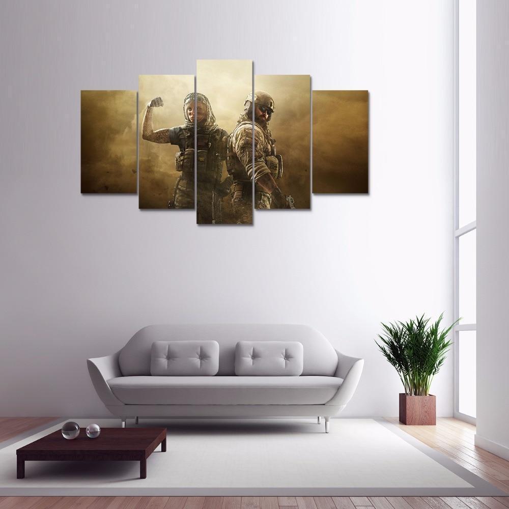 Duo Squad Tom Clancy's Rainbow Six Siege Gaming Canvas Wall Art