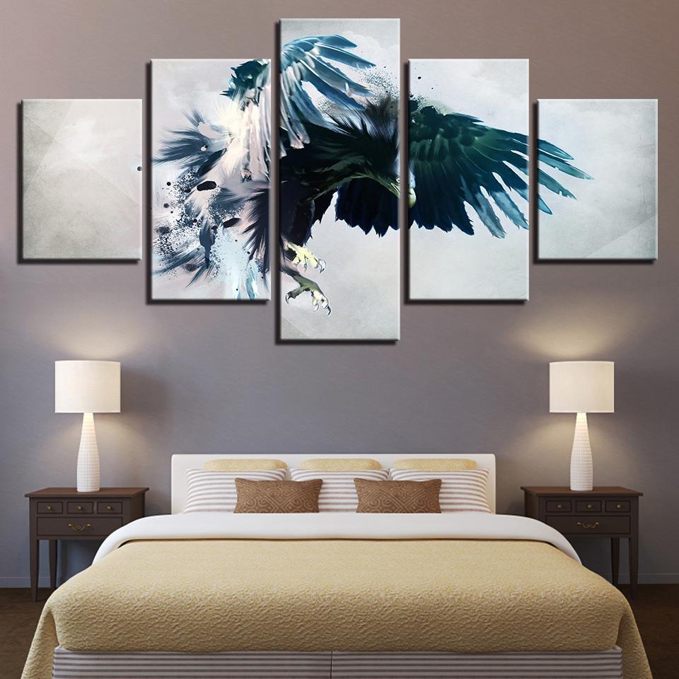 Eagle 2 Abstract Animal Canvas Wall Art