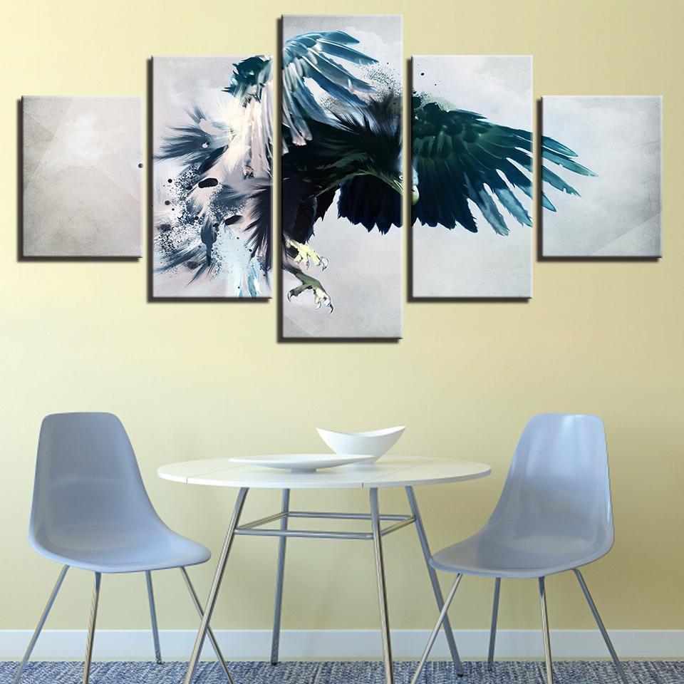 Eagle 2 Abstract Animal Canvas Wall Art