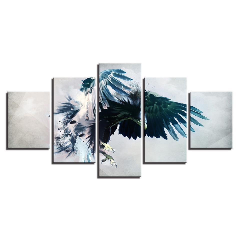 Eagle 2 Abstract Animal Canvas Wall Art