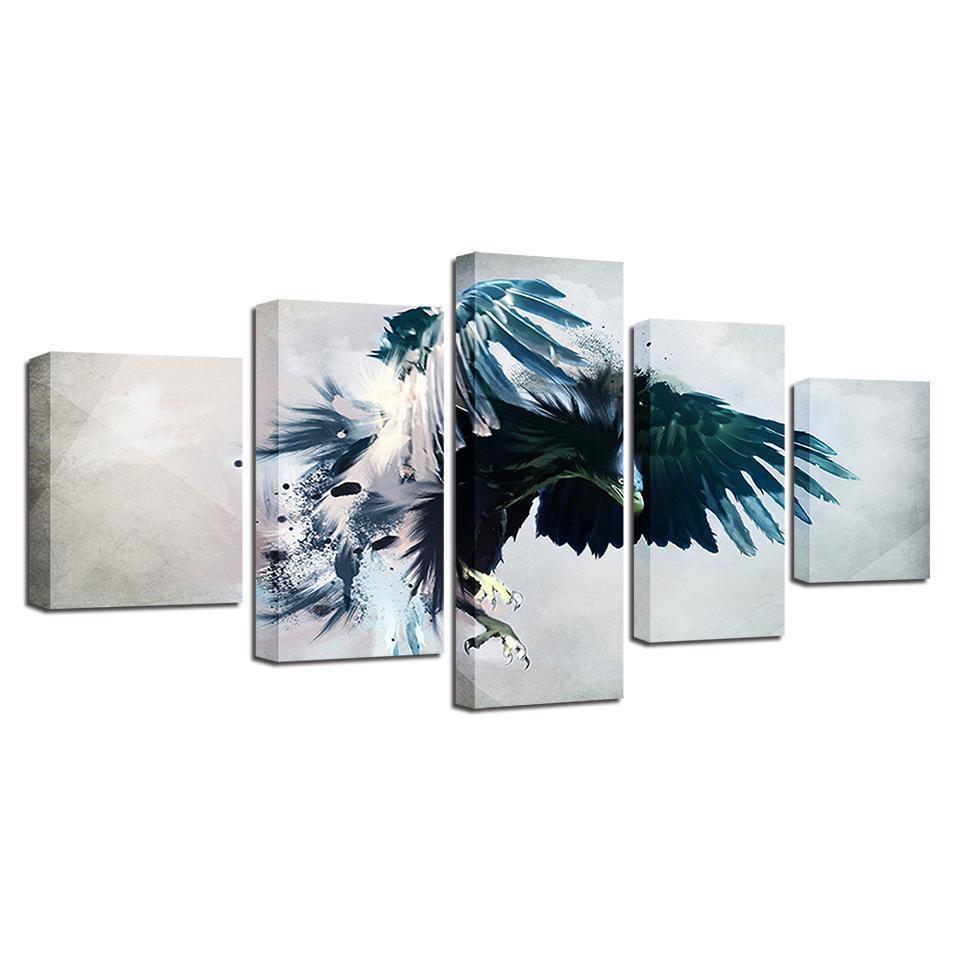 Eagle 2 Abstract Animal Canvas Wall Art