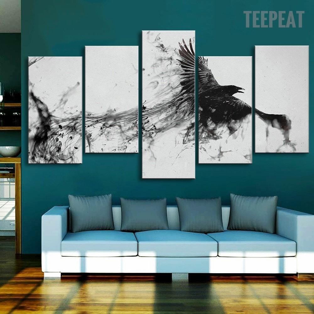 Eagle Ink Abstract Animal Canvas Wall Art