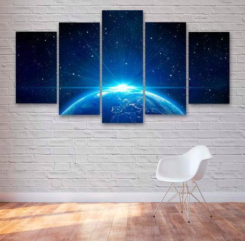 Earth From Space 1 Space Canvas Wall Art